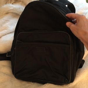 Men’s Black Coach Backpack Leather Trim